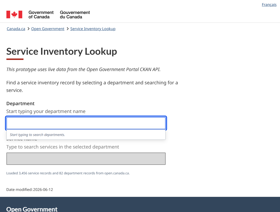 Service Lookup